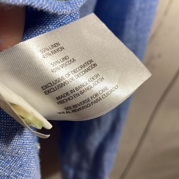 Orvis Womens Button Up Long Sleeve Linen Blend Shirt - Picture 11 of 16